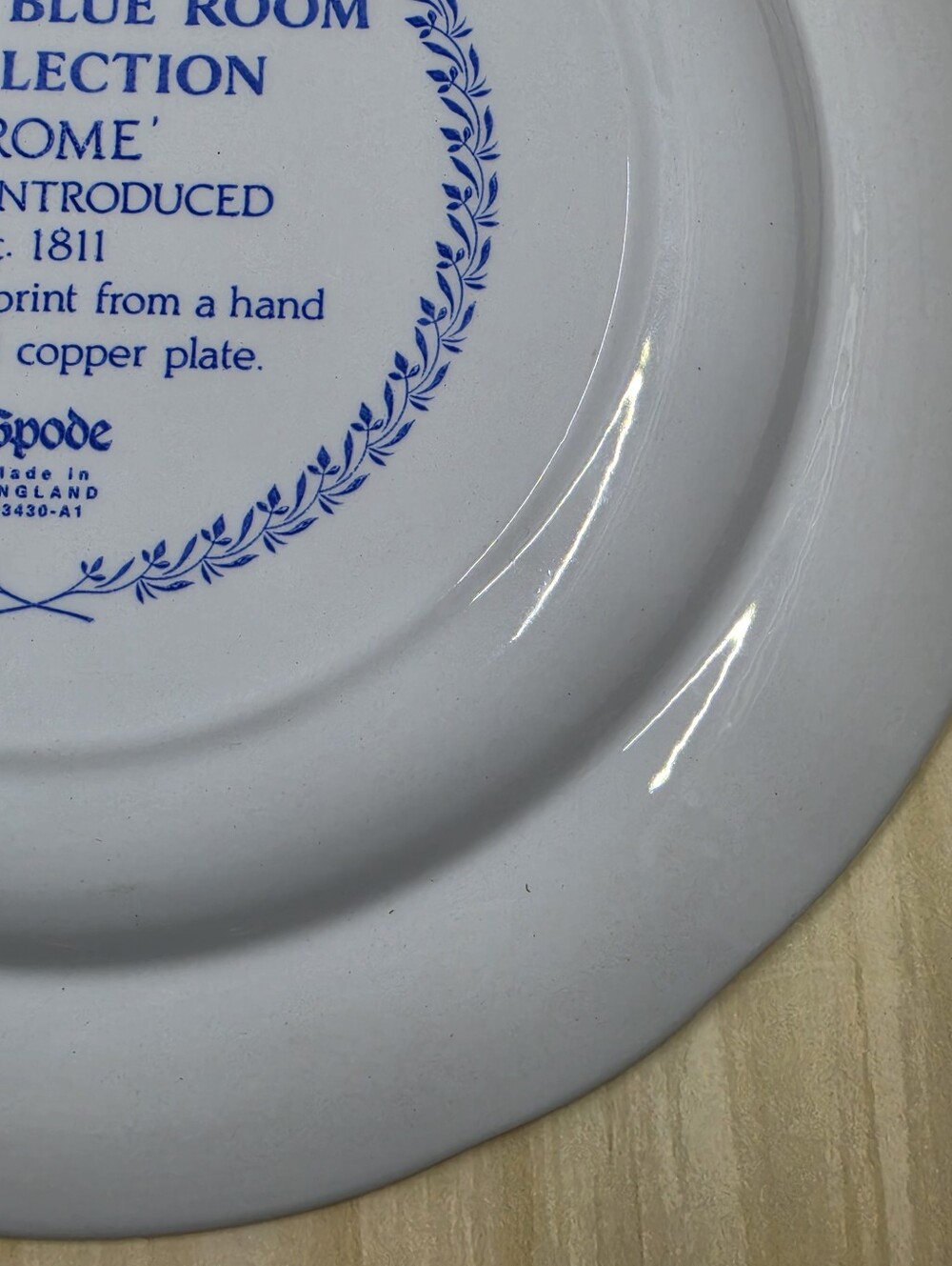 Spode Blue Room Collection Rome Dinner Plate Made In England - Picture 6 of 16